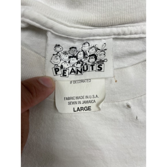 vintage Peanuts best mom shirt mens large white 1990s snoopy - Picture 5 of 10